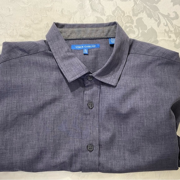 Vince Camuto Other - Vince Camuto Men Size XL Blue Stretch  Summer Comfort Long Sleeve Casual Shirt